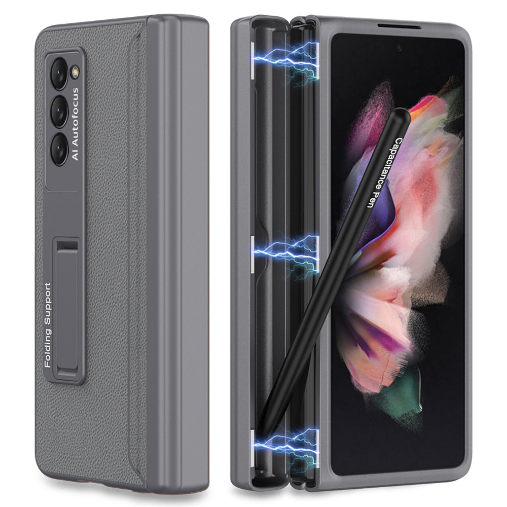 GKK For Samsung Galaxy Z Fold2 5G Kickstand Design Magnetic PC Mobile Case Pen Slot Folding Phone Protective Cover GKK For Samsung Galaxy Z Fold2 5G Kickstand Design Magnetic PC Mobile Case Pen Slot Folding Phone Protective Cover